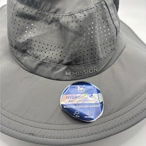 Mission Gray and Tan Cooling Bucket Hat. 2 hats. NWT.